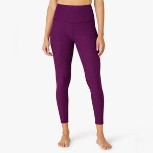 Beyond Yoga Spacedye Caught In The Midi High Waisted Legging Aubergine-Beet M